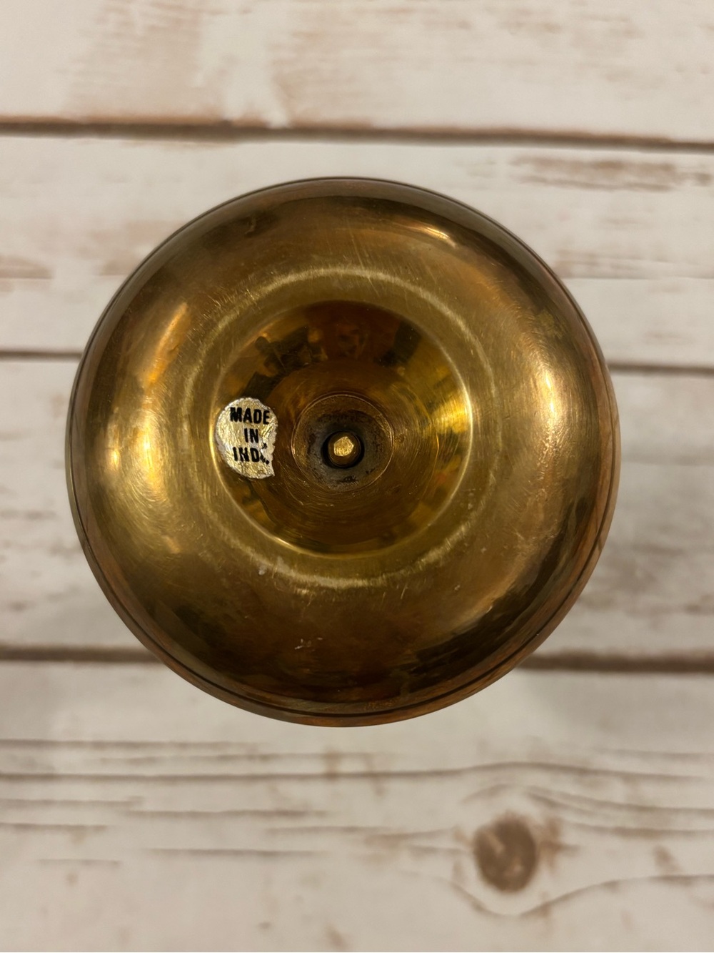 Vintage Brass Heart-Shaped Taper Candle Holder - Picture 5 of 7